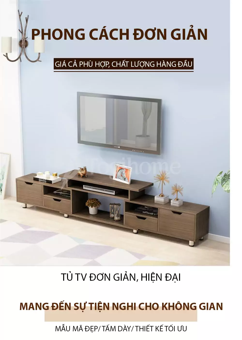 kệ tủ tivi TVC003 phong cách đơn giản