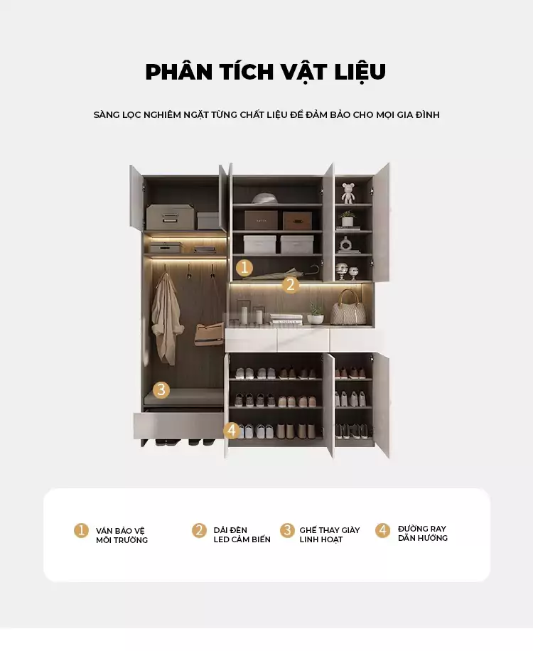 Bộ Tủ Lối V&agrave;o Togismart VX162