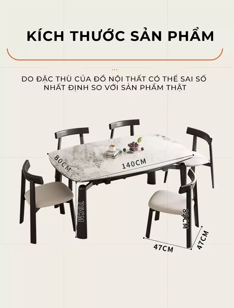 ảnh mô tả bàn ăn dành cho nhà phố TOGI Smart S209