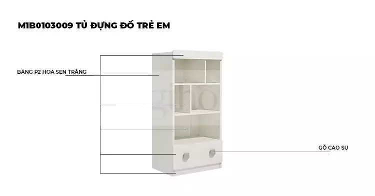 ảnh mô tả Tủ Quần Áo Dành Cho Bé Togismart TE057