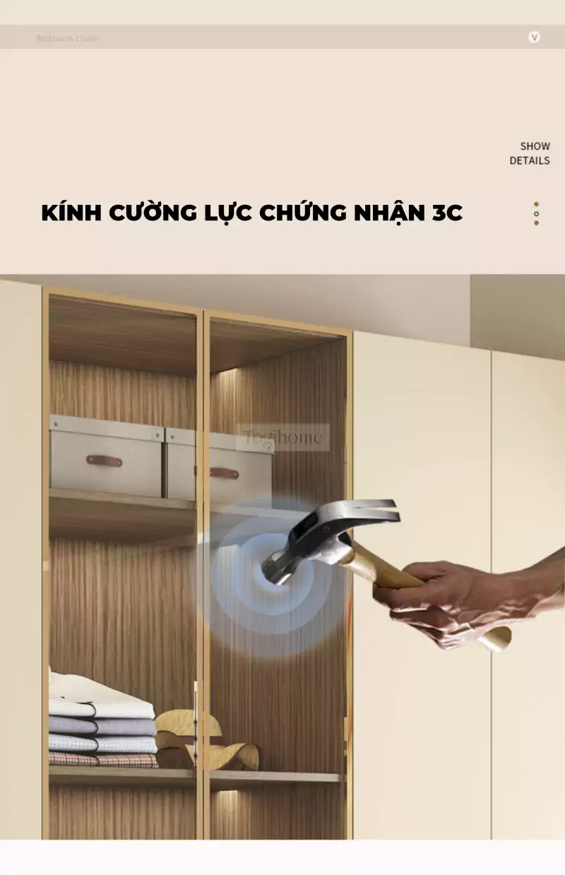 Bộ Tủ Quần Áo Togismart VX163