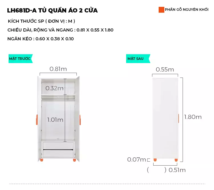 ảnh mô tả Tủ Quần Áo Dành Cho Bé Togismart TE059