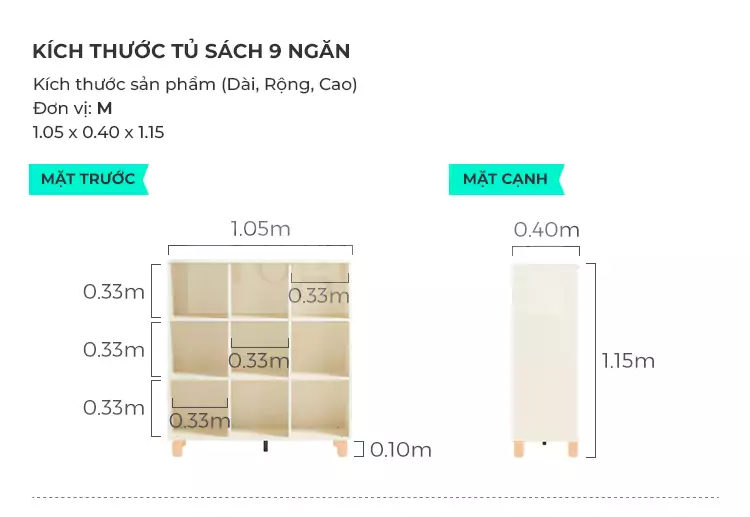 ảnh mô tả Kệ Hộc Mini Togismart TL022