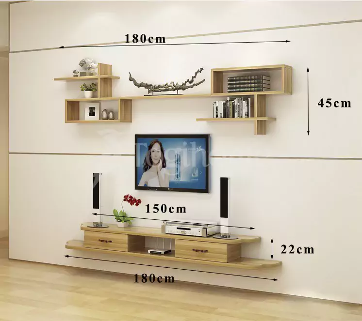 kệ tivi treo tường ktt007 với tùy chọn kích thước đa dạng
