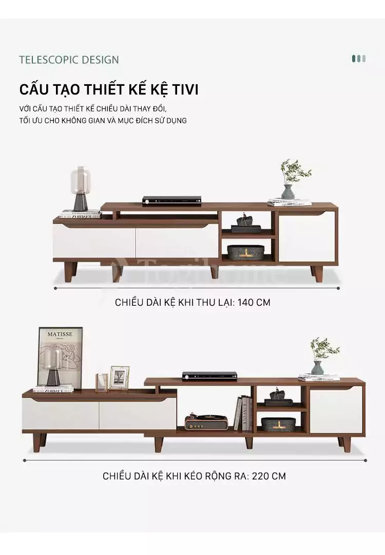 chi tiết của Bộ kệ TV kèm bàn trà KTV 063