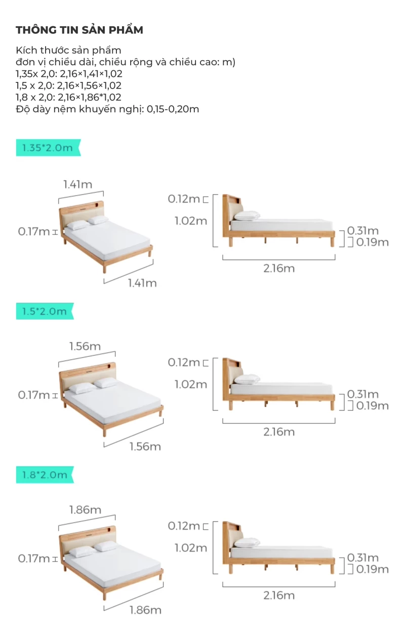 Giường Ngủ Phong Cách Hàn Togismart GH45