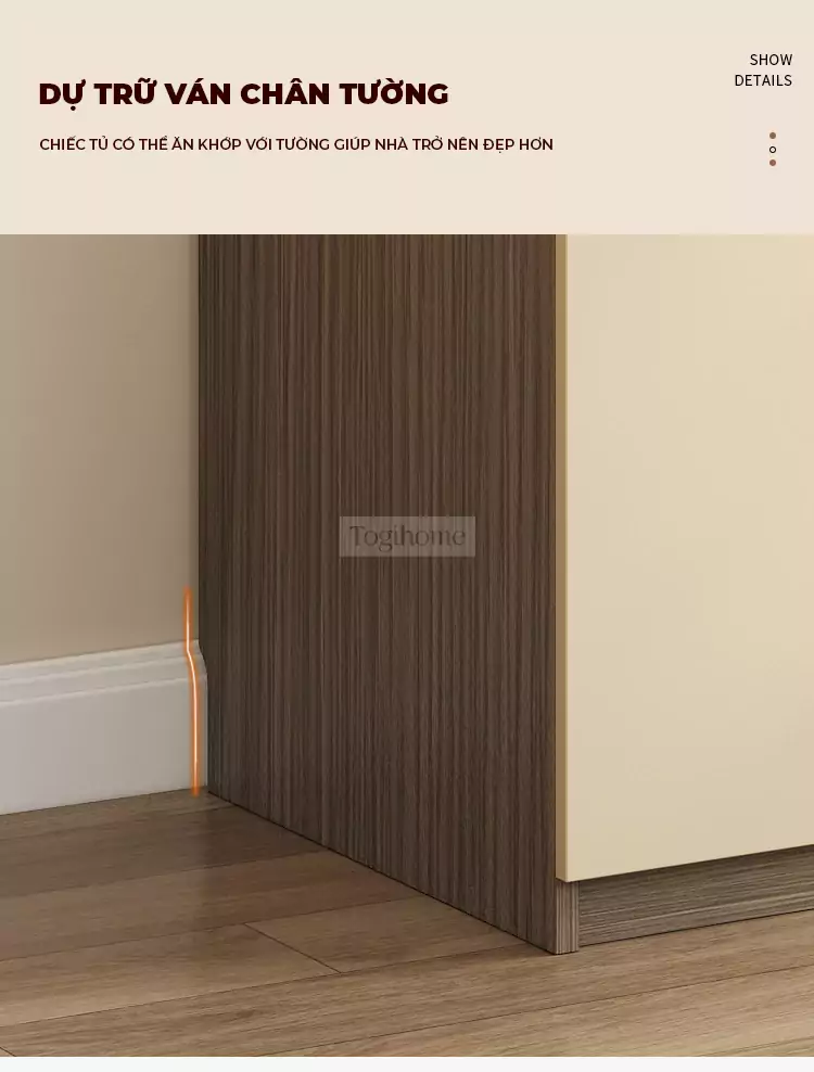 Bộ Tủ Quần Áo Togismart VX163