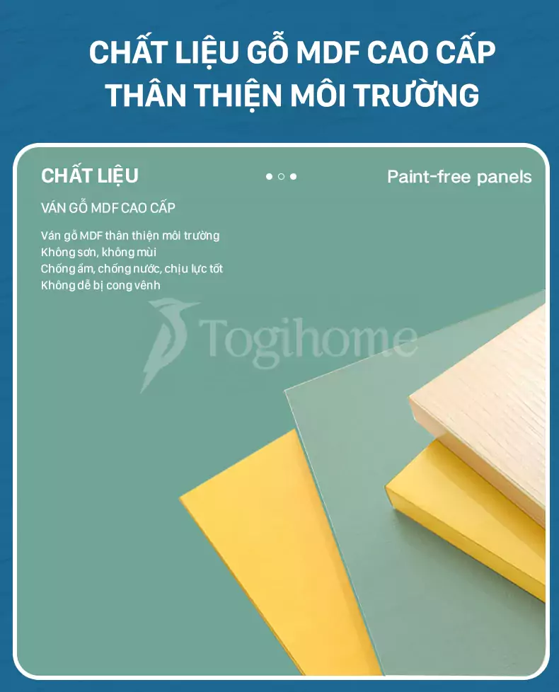 Chất liệu gỗ của Bộ giường tầng trẻ em GTE022 kết hợp tủ và cầu thang đa năng, chất liệu gỗ MDF chống ẩm cao cấp