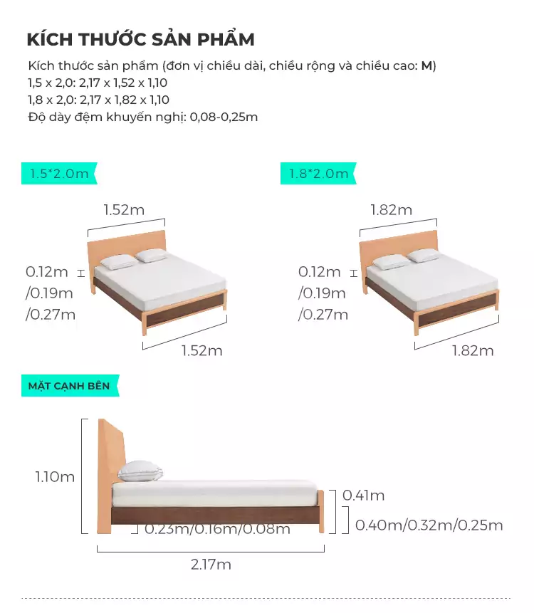 Giường Ngủ Phong Cách Hàn Togismart GH55