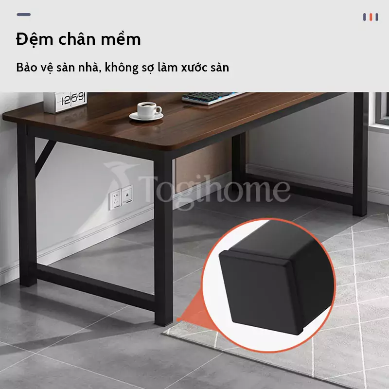 Bàn nhân viên BVP29 lót chân chống xước nền