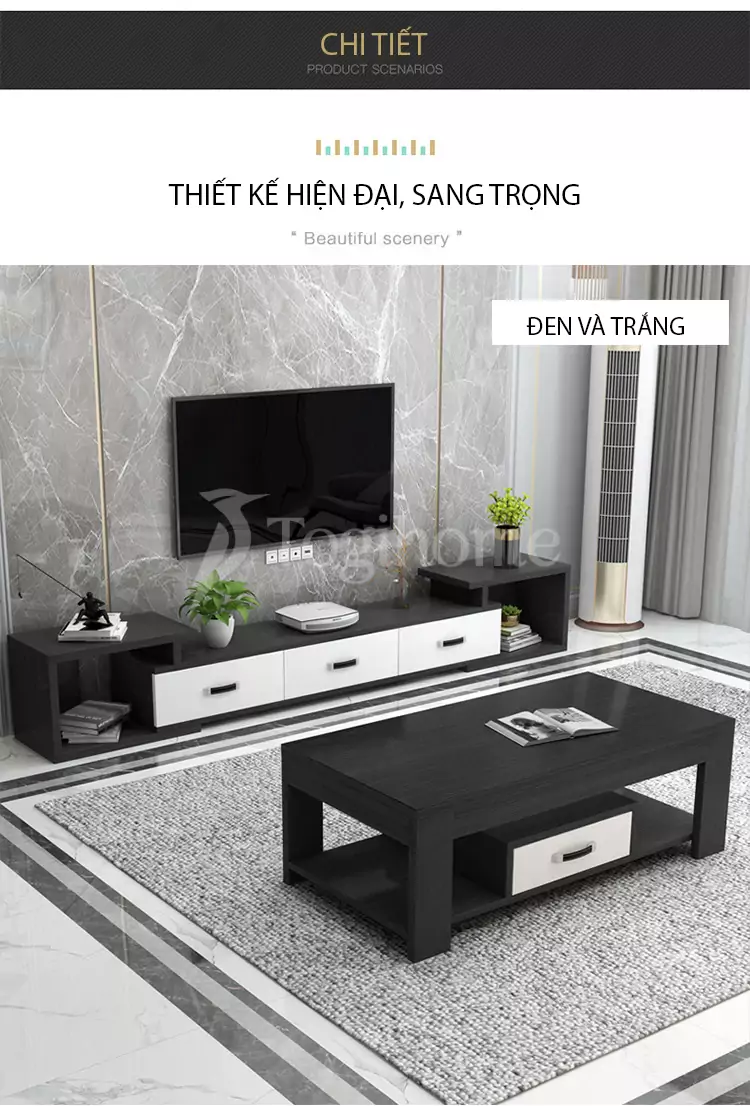 chi tiết của Kệ tủ tivi thông minh KTV 008