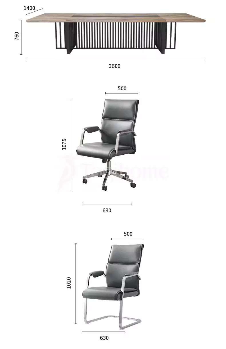 Bàn nhân viên hiện đại BVP45 kích thước chi tiết
