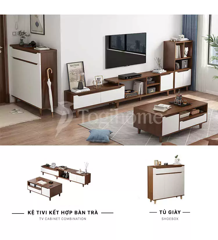 bố cục của Kệ Tivi TVC 063 