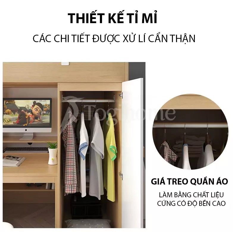 Bộ giường ngủ GN008 thiết kế tỉ mỉ