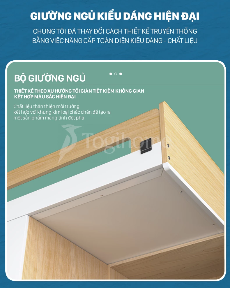 Combo nội thất giường ngủ trẻ em GTE07 kết hợp tủ đồ, tủ thang và bàn làm việc từ chất liệu gỗ MDF cao cấp thiết kế tối ưu, hiện đại