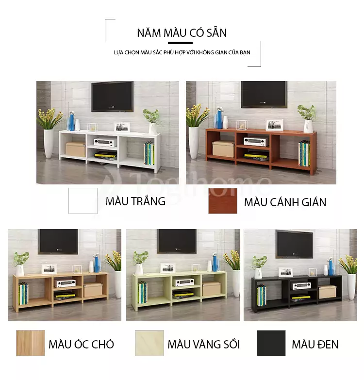 màu sắc của kệ tủ tivi TVC002