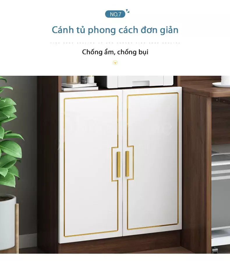 Bàn học sinh BHSV089 thiết kế linh hoạt, đa chức năng, kết hợp tủ lưu trữ nhiều màu sắc đa dạng với cánh thủ sang trọng