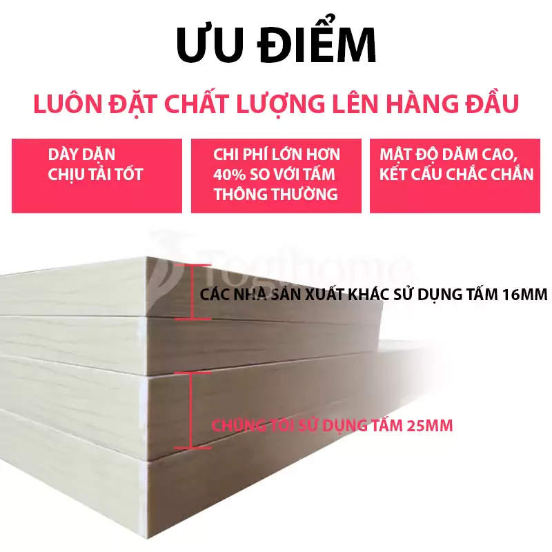 ưu điểm của kệ tủ TV TVC025