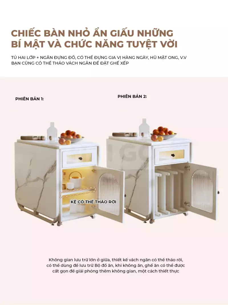 Bàn Ăn Gấp Gọn Cao Cấp Haigo BA039