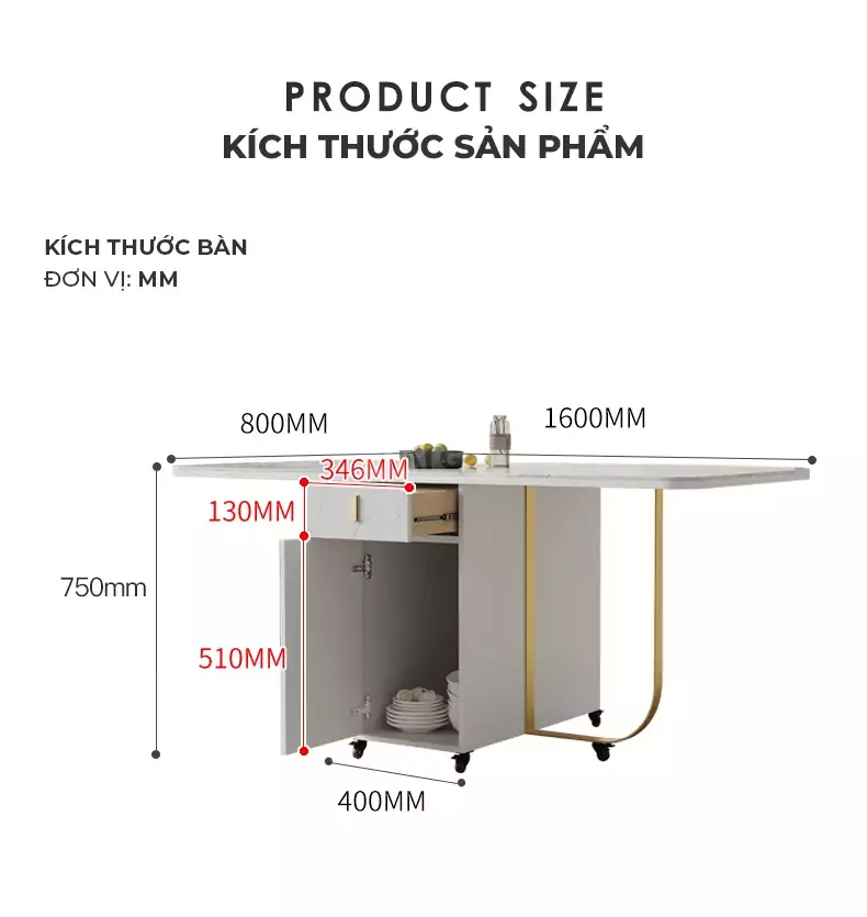 Bàn Ăn Gấp Gọn Cao Cấp Haigo BA153