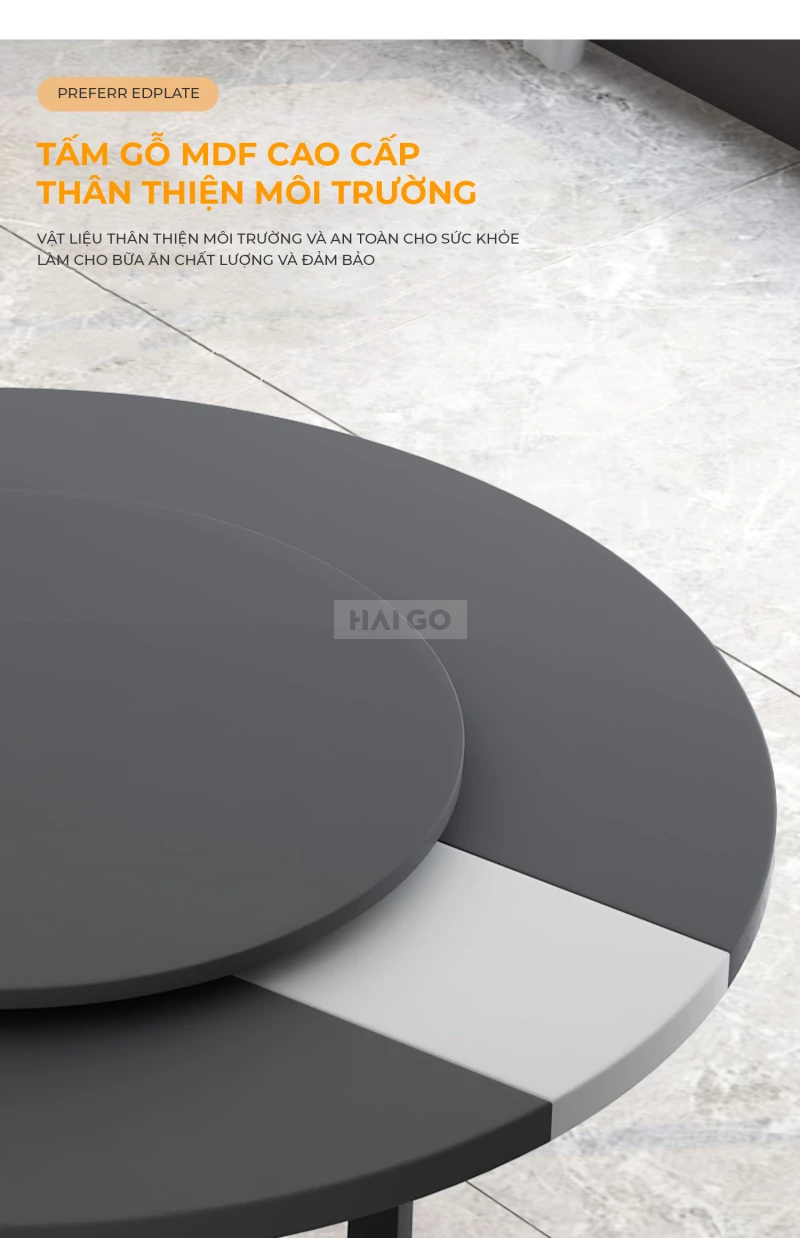 Bàn Ăn Gấp Gọn Phong Cách Tối Giản Haigo BA373