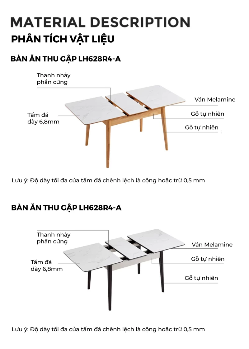 Bàn Ăn Gỗ Tự Nhiên Mặt Đá Tự Nhiên Hiện Đại Togismart BA 088 kết hợp mặt đá tự nhiên cao cấp, mang đến vẻ đẹp hiện đại và sang trọng. Thiết kế chắc chắn, tinh tế phù hợp với nhiều không gian sống. Sản phẩm lý tưởng cho những gia đình yêu thích phong cách tối giản, bền vững và đẳng cấp.