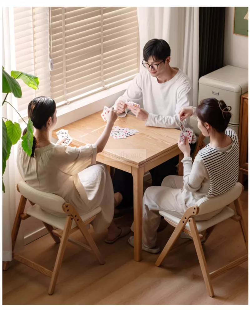Bàn Ăn Gỗ Tự Nhiên Thông Minh Gập Mở Linh Hoạt Togismart BA218 thiết kế hiện đại, tiết kiệm không gian và dễ dàng điều chỉnh kích thước. Sản phẩm làm từ gỗ tự nhiên bền chắc, phù hợp gia đình nhỏ hoặc căn hộ chung cư, mang lại sự tiện nghi và thẩm mỹ cho phòng ăn.