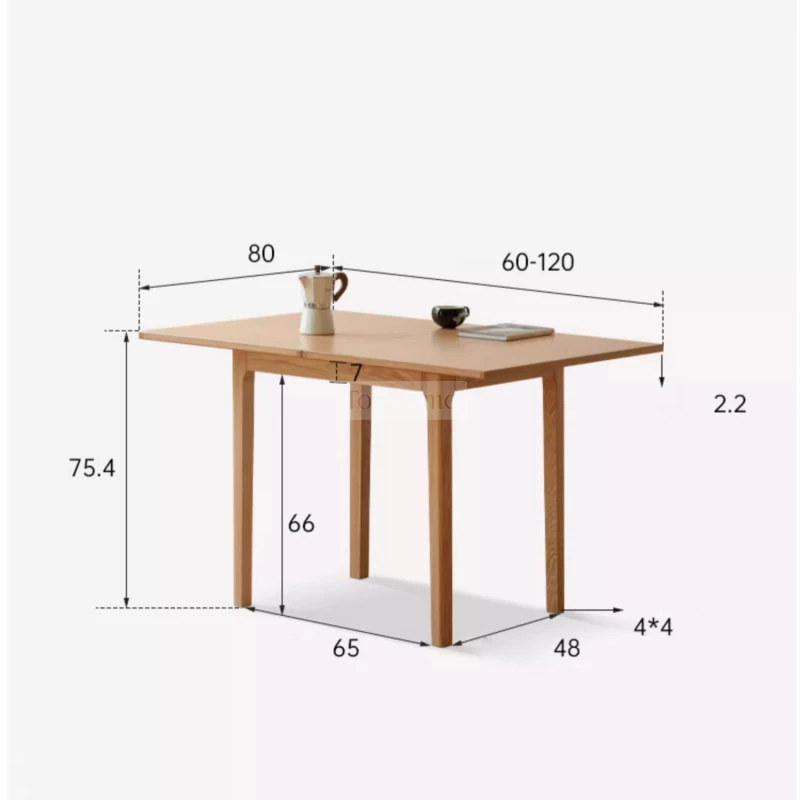 Bàn Ăn Gỗ Tự Nhiên Thông Minh Gập Mở Linh Hoạt Togismart BA218 thiết kế hiện đại, tiết kiệm không gian và dễ dàng điều chỉnh kích thước. Sản phẩm làm từ gỗ tự nhiên bền chắc, phù hợp gia đình nhỏ hoặc căn hộ chung cư, mang lại sự tiện nghi và thẩm mỹ cho phòng ăn.