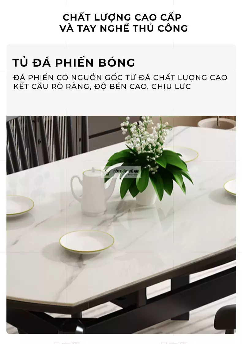 Bàn ăn hiện đại thiết kế thông minh KC36 có độ hoàn thiện cao