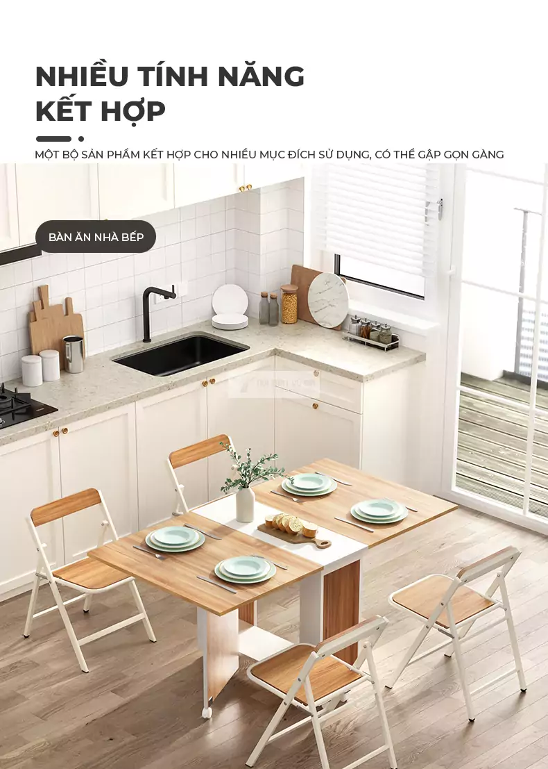 Bàn ăn thông minh hiện đại KC05 thiết kế đa năng