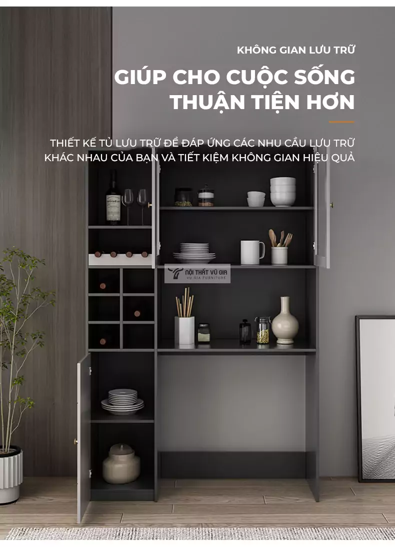 tùy chọn tủ bếp kết hợp với Bàn ăn thông minh kết hợp ghế nệm cao cấp KC01