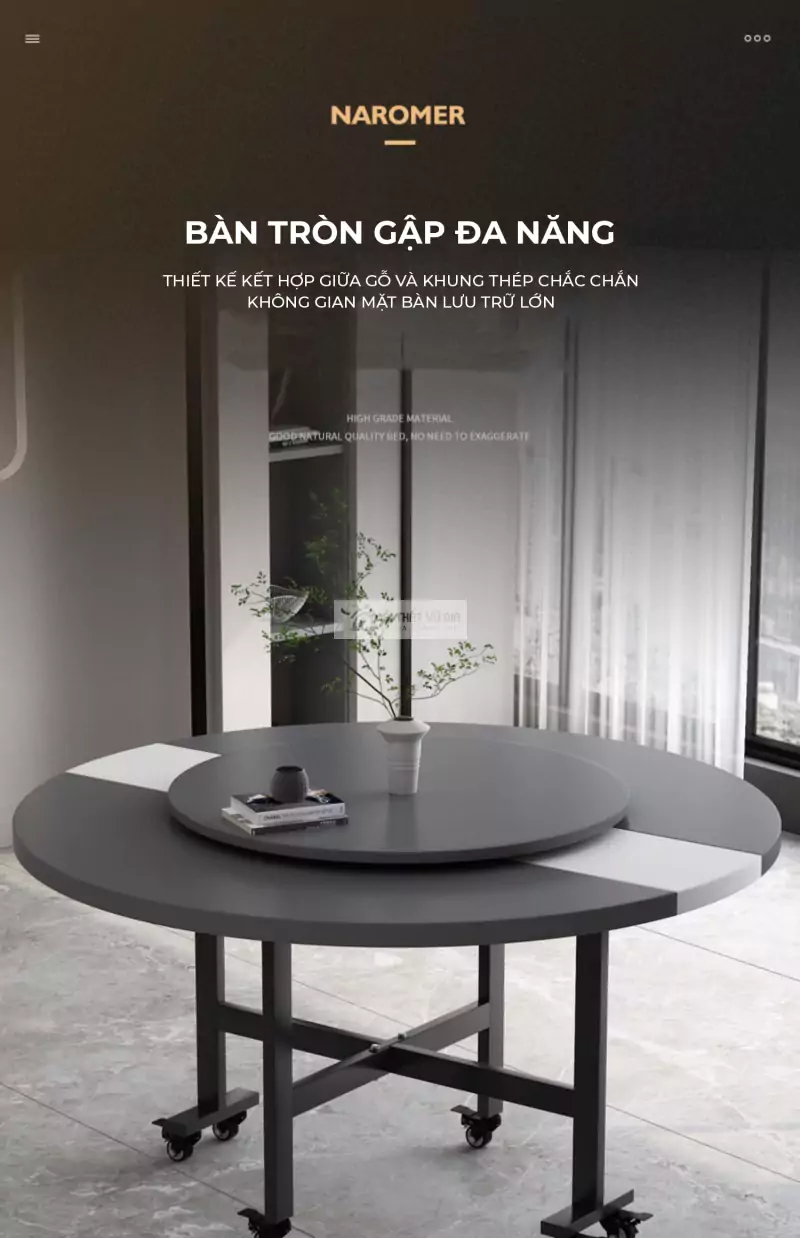 Bàn ăn thông minh phong cách tối giản KC10