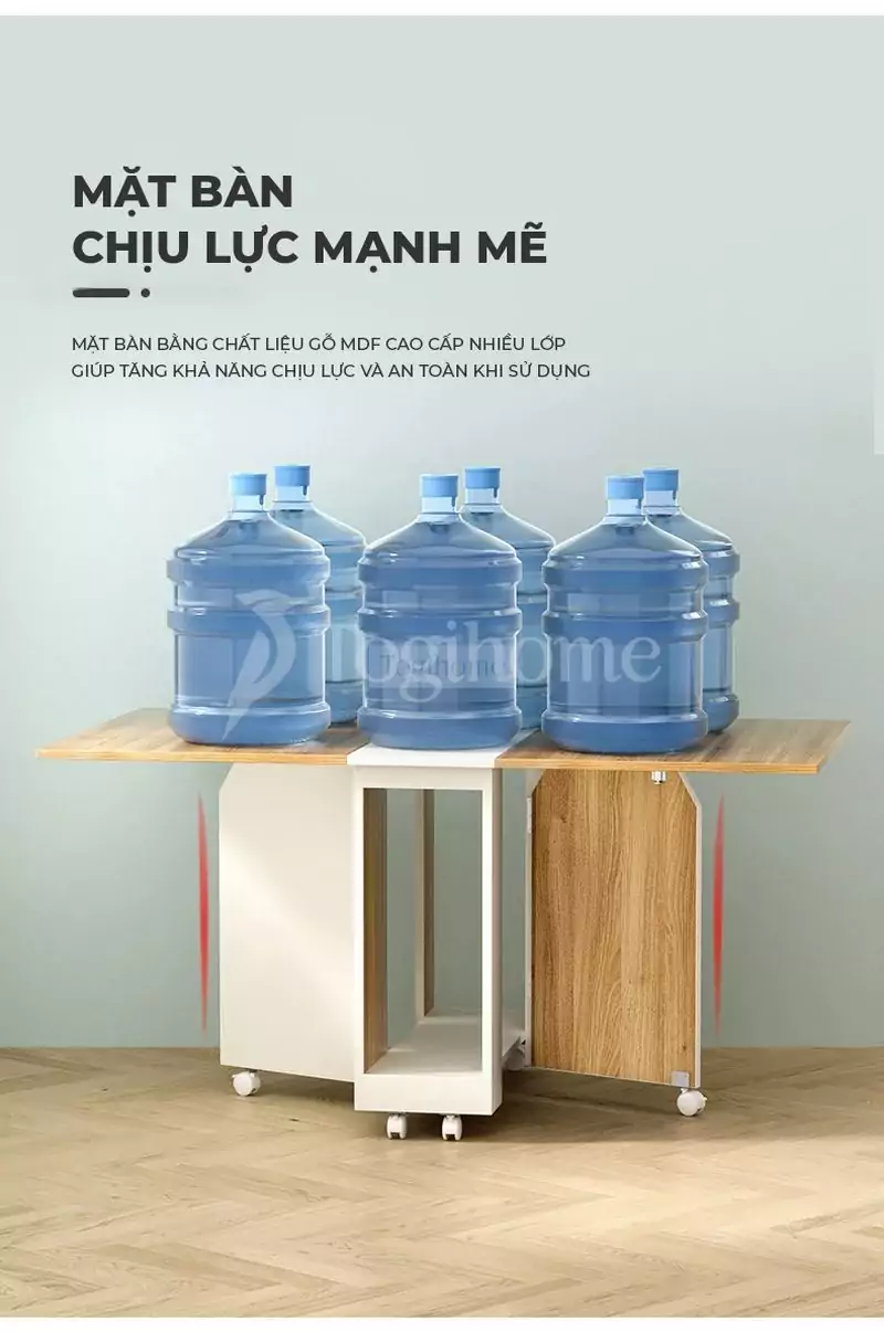 Bàn ăn đảm bảo độ bền và chịu lực tốt