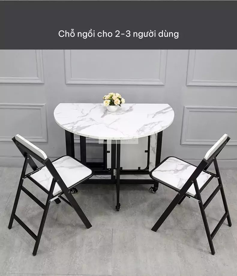 tùy chỉnh linh hoạt với Bàn ăn tròn thông minh thiết kế hiện đại KC02