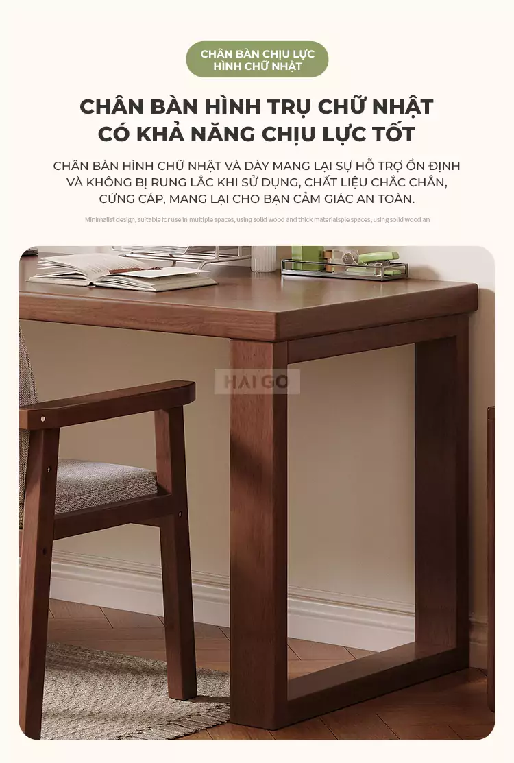 Bàn Đa Năng Gỗ Tự Nhiên Haigo BGT214