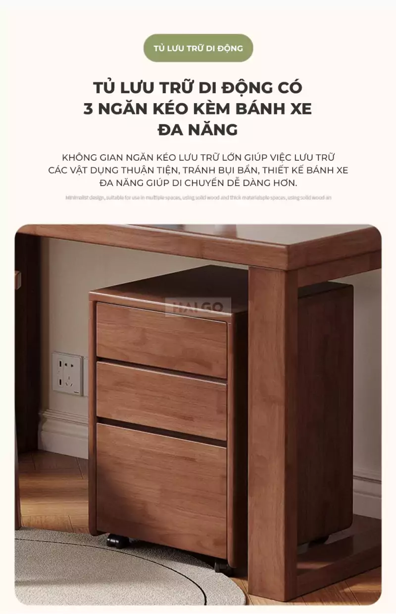 Bàn Đa Năng Gỗ Tự Nhiên Haigo BGT214