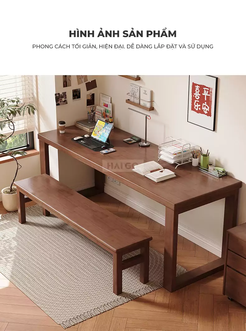 Bàn Đa Năng Gỗ Tự Nhiên Haigo BGT214