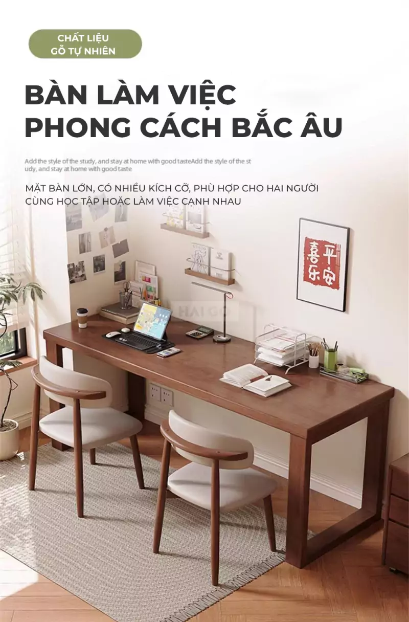 Bàn Đa Năng Gỗ Tự Nhiên Haigo BGT214