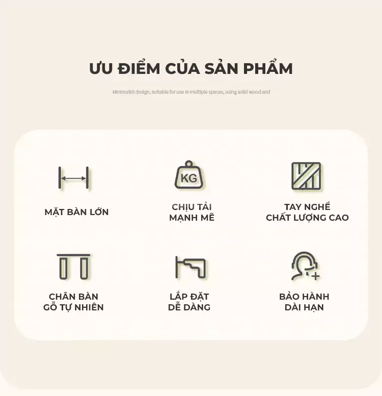 Bàn Đa Năng Gỗ Tự Nhiên Haigo BGT214