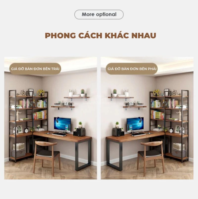 Bàn Đa Năng Kết hợp Kệ Sách Haigo BGT274