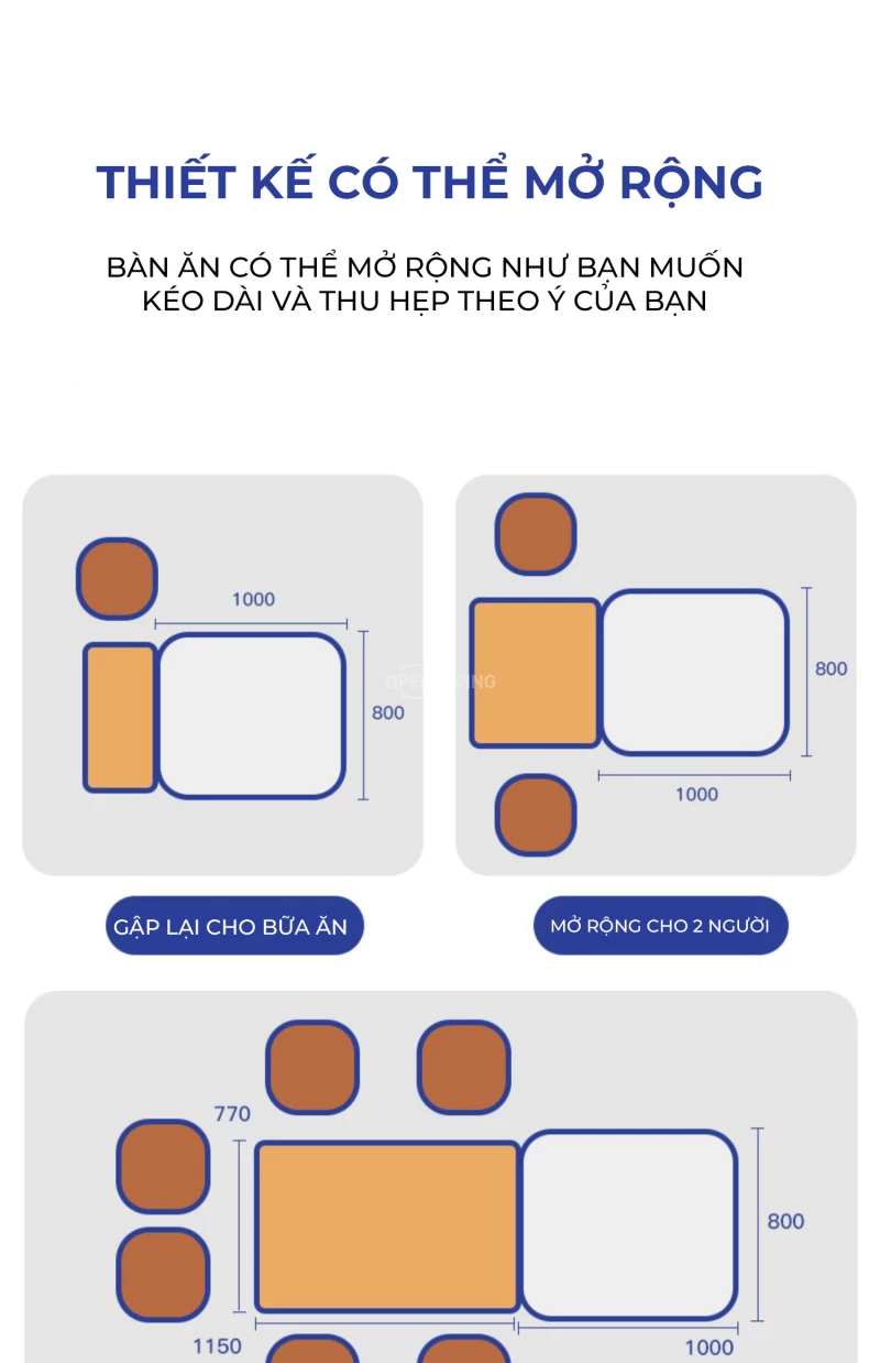 Bàn đảo bếp kết hợp bàn ăn thông minh Openliving OBD 002 – Giải pháp tối ưu cho không gian bếp nhỏ. Thiết kế đa năng, gấp gọn linh hoạt, tích hợp ngăn chứa tiện dụng. Chất liệu bền đẹp, phù hợp căn hộ hiện đại. Mua ngay bàn đảo bếp thông minh, tiết kiệm diện tích!