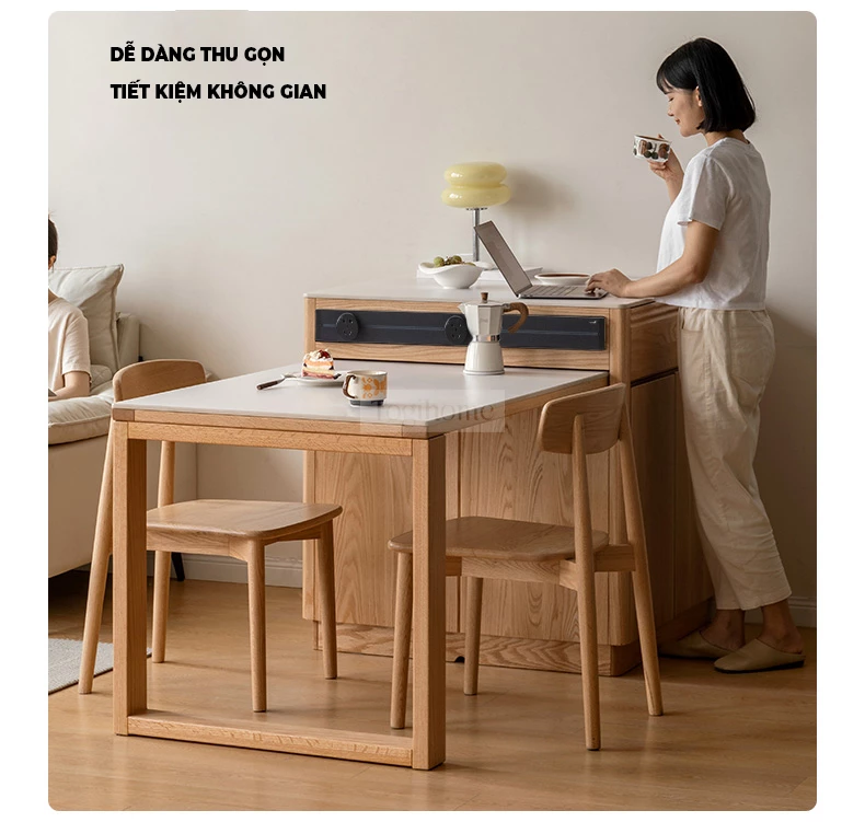 Bàn đảo gỗ tự nhiên kết hợp đá tự nhiên cao cấp Togismart BA095 thiết kế sang trọng, bền chắc, phù hợp cho không gian bếp hiện đại. Chất liệu gỗ tự nhiên kết hợp mặt đá cao cấp mang lại sự tinh tế, tiện nghi, vừa làm điểm nhấn vừa tối ưu công năng cho ngôi nhà.