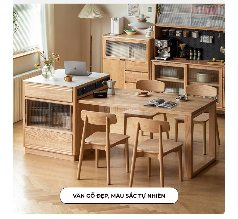 Bàn đảo gỗ tự nhiên kết hợp đá tự nhiên cao cấp Togismart BA095 thiết kế sang trọng, bền chắc, phù hợp cho không gian bếp hiện đại. Chất liệu gỗ tự nhiên kết hợp mặt đá cao cấp mang lại sự tinh tế, tiện nghi, vừa làm điểm nhấn vừa tối ưu công năng cho ngôi nhà.
