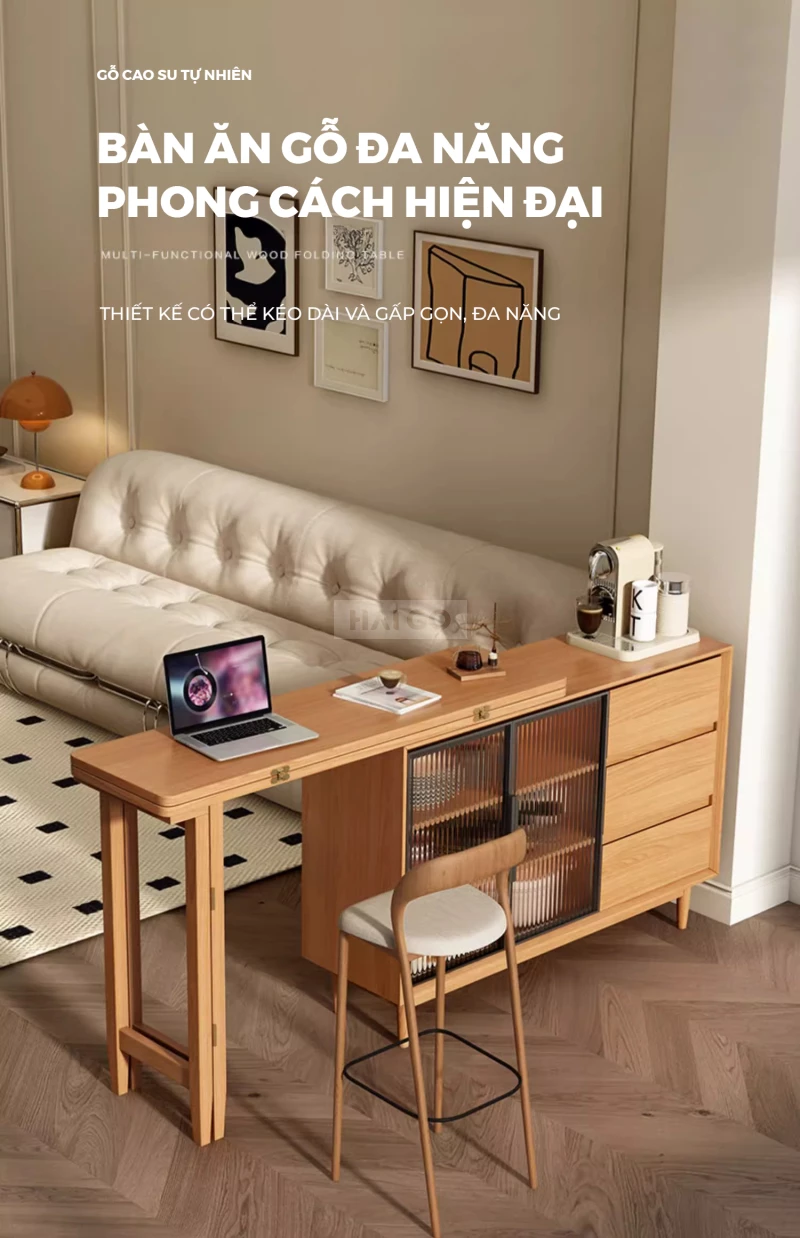 Bàn Đảo Kết Hợp Tủ Bếp Đa Năng Haigo CDT391