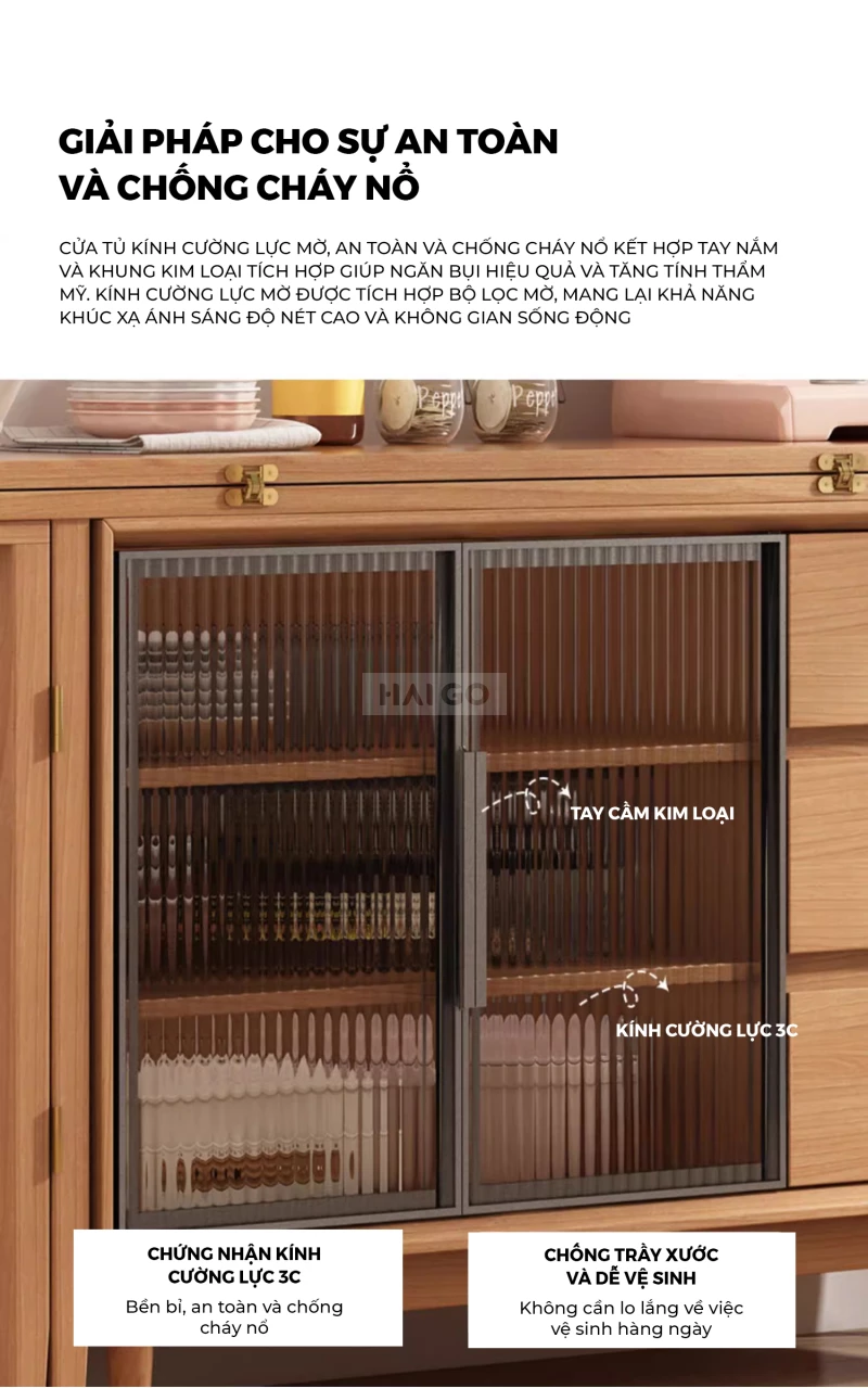 Bàn Đảo Kết Hợp Tủ Bếp Đa Năng Haigo CDT391