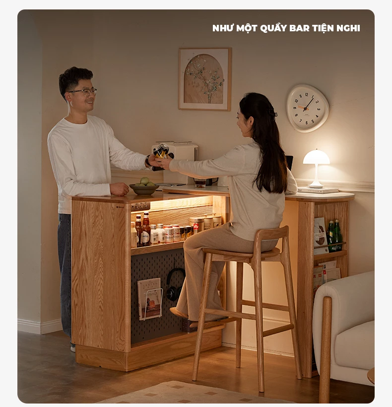 “Bàn Đảo Thông Minh Kết Hợp Mặt Đá Hiện Đại Togismart BA101 thiết kế sang trọng, tinh tế, phù hợp không gian bếp cao cấp. Khung gỗ tự nhiên bền chắc, mặt đá sáng bóng, dễ vệ sinh. Sản phẩm đa năng giúp tối ưu diện tích, tiện lợi cho sinh hoạt và tăng thẩm mỹ cho ngôi nhà.