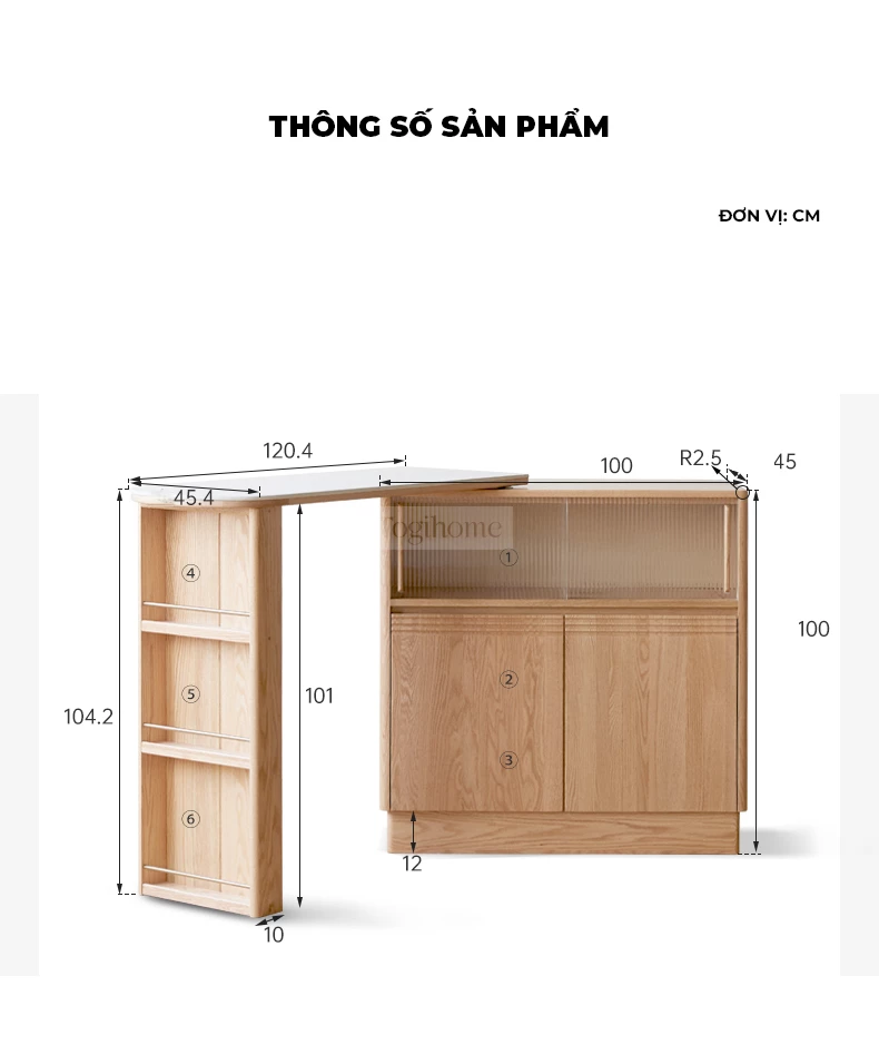 “Bàn Đảo Thông Minh Kết Hợp Mặt Đá Hiện Đại Togismart BA101 thiết kế sang trọng, tinh tế, phù hợp không gian bếp cao cấp. Khung gỗ tự nhiên bền chắc, mặt đá sáng bóng, dễ vệ sinh. Sản phẩm đa năng giúp tối ưu diện tích, tiện lợi cho sinh hoạt và tăng thẩm mỹ cho ngôi nhà.