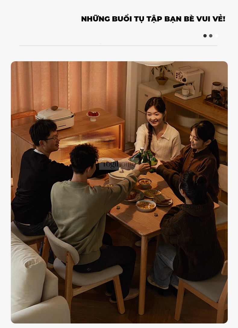 “Bàn Đảo Thông Minh Kết Hợp Mặt Đá Hiện Đại Togismart BA101 thiết kế sang trọng, tinh tế, phù hợp không gian bếp cao cấp. Khung gỗ tự nhiên bền chắc, mặt đá sáng bóng, dễ vệ sinh. Sản phẩm đa năng giúp tối ưu diện tích, tiện lợi cho sinh hoạt và tăng thẩm mỹ cho ngôi nhà.