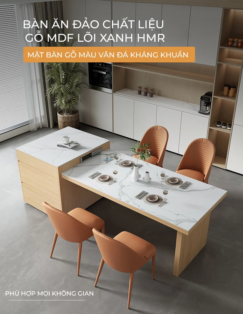 B&agrave;n Đảo Th&ocirc;ng Minh Sang Trọng CDT290