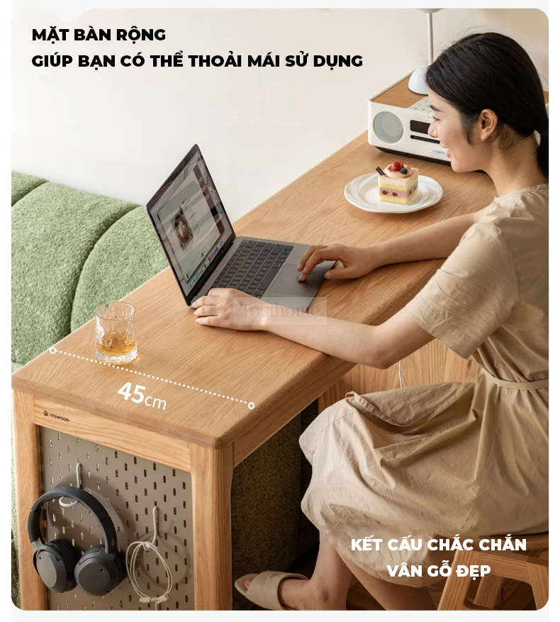 Bàn Đảo Tiện Lợi Đa Năng Gỗ Tự Nhiên Togismart BA097 mang thiết kế hiện đại, sang trọng, phù hợp không gian bếp gia đình. Chất liệu gỗ tự nhiên cao cấp, bền chắc, vừa làm bàn soạn, vừa tích hợp lưu trữ, giúp tối ưu diện tích và tạo điểm nhấn tinh tế cho ngôi nhà.
